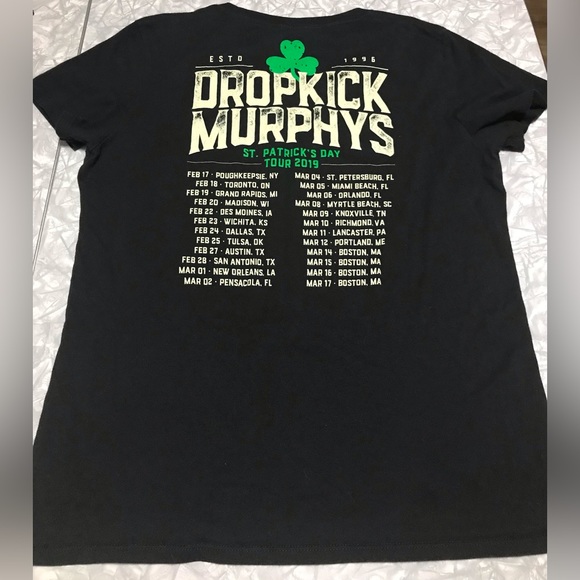 Dropkick Murphys 2019 St. Patrick’s Day Tour T-shirt Size Large - Picture 5 of 10